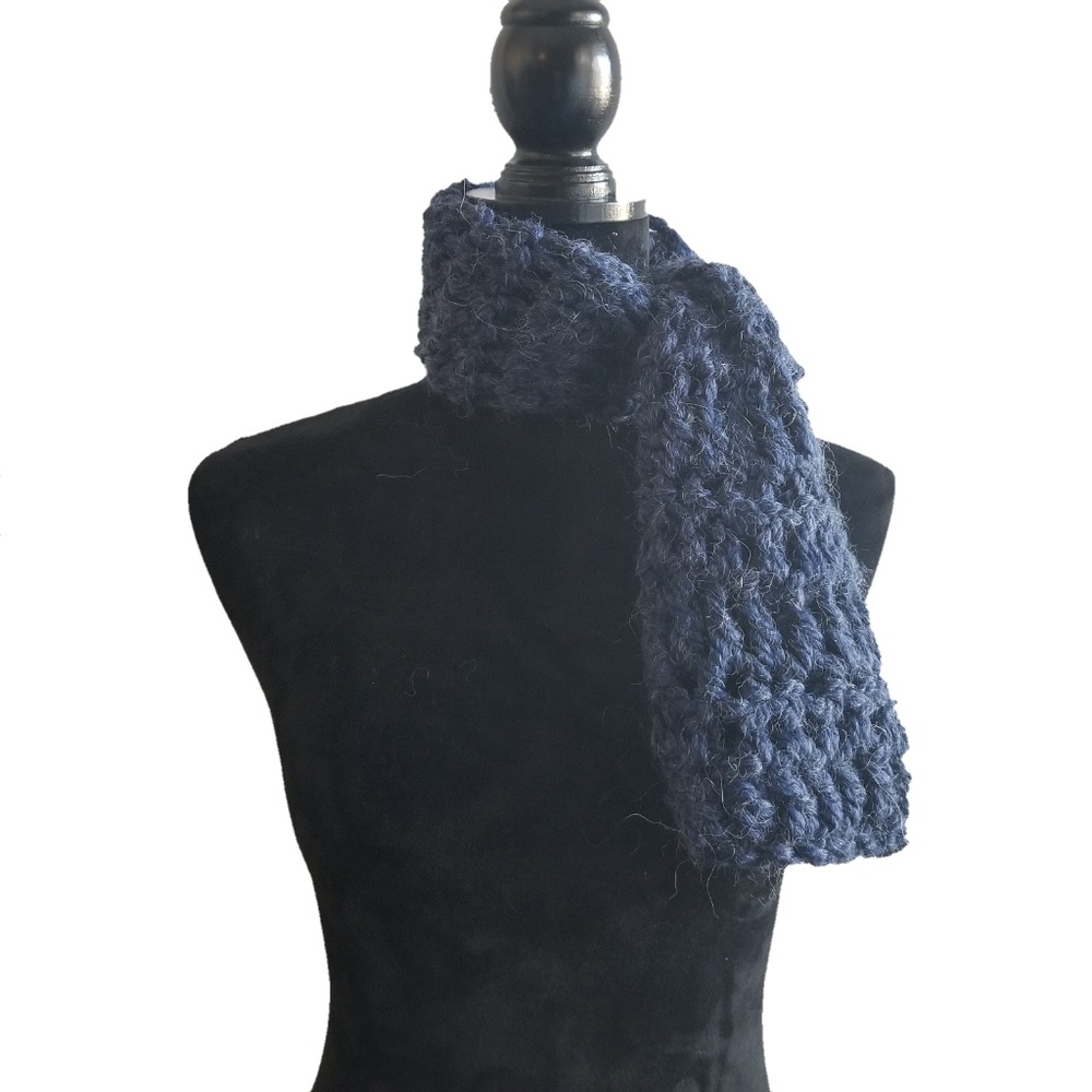 Classic Crochet Alpaca Wool Neck Wrap